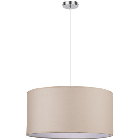 Sospensione Chanza con paralume beige FABRILAMP modello
