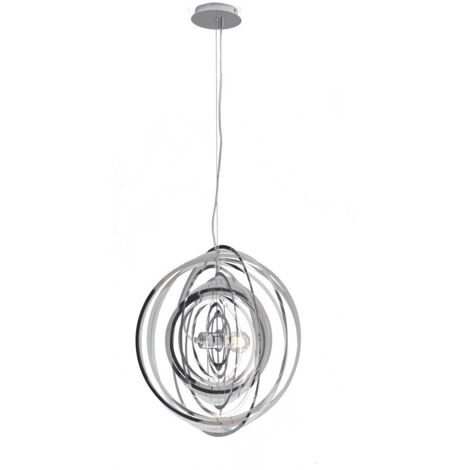 "Sospensione CLUB in metallo cromato 120x50 cm."