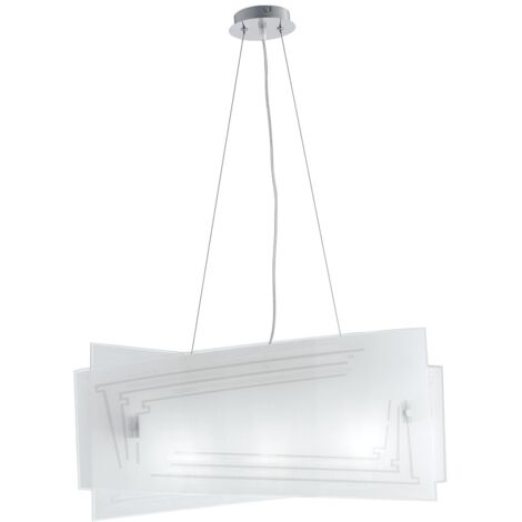 "Sospensione CONCEPT in vetro bianco 60 cm."