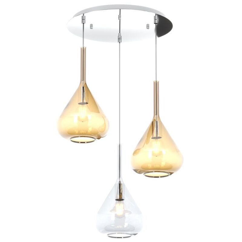 Top-light - Sospensione Contemp Tonda Kona Metallo...