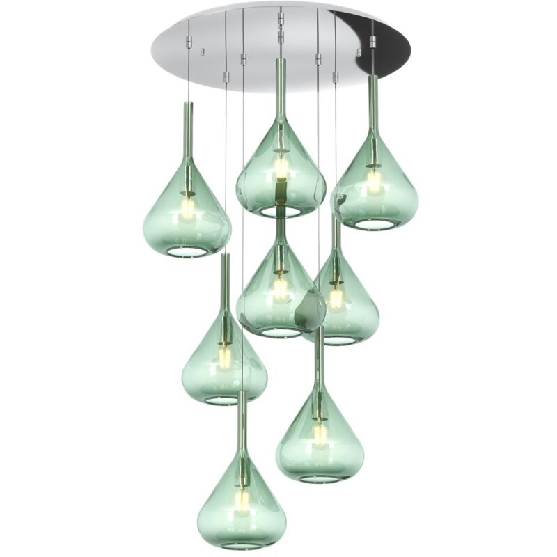Top-light - Sospensione Contemp Tonda Kona Metallo...