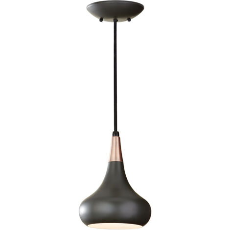 Sospensione Contemporanea Beso Acciaio Bronzo Scuro 1 Luce E27 D18Cm