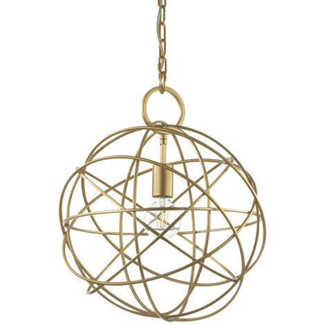 Sospensione Contemporanea Konse Metallo Oro 1 Luce E27