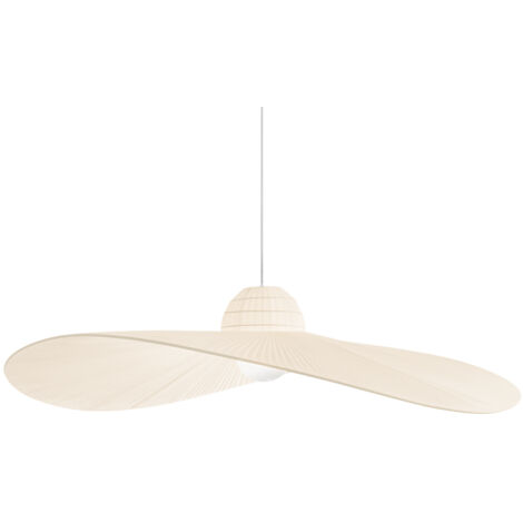 Sospensione Contemporanea Madame Tessuto Avorio 1 Luce E27