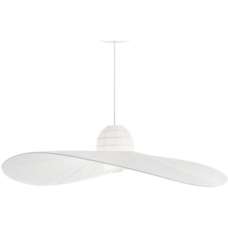 Sospensione Contemporanea Madame Tessuto Bianco 1 Luce E27