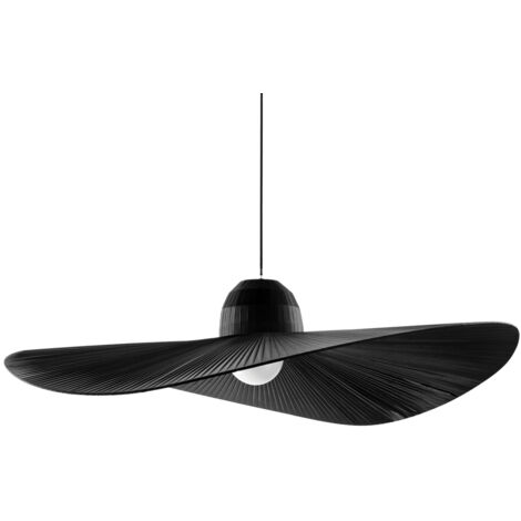 Sospensione Contemporanea Madame Tessuto Nero 1 Luce E27