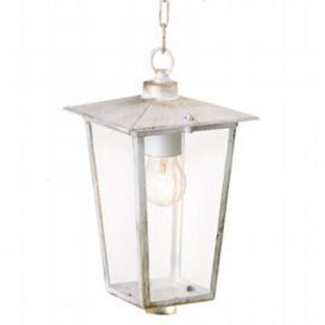 Sospensione Contemporanea Ribot Alluminio Bianco E Oro 1 Luce E27