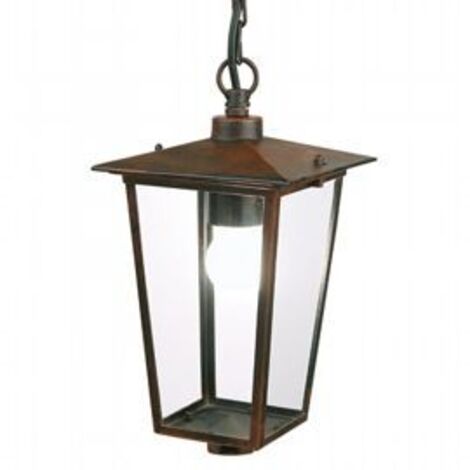 Sospensione Contemporanea Ribot Alluminio Ruggine 1 Luce E27