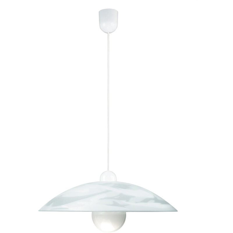 Sospensione D48 alabastro bian