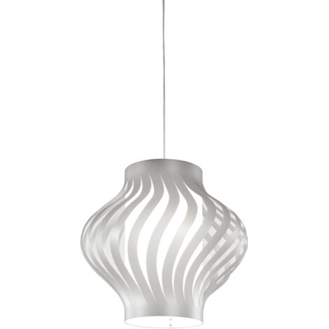 Sospensione Da Esterno Moderna Helios Polilux ® Argento 1 Luce E27