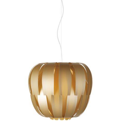 Sospensione Da Esterno Moderna Queen Polilux ® New Gold 1 Luce E27