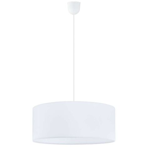 Sospensione da interno Eglo Rossano Ø 48 cm in tessuto bianco 3 x e27