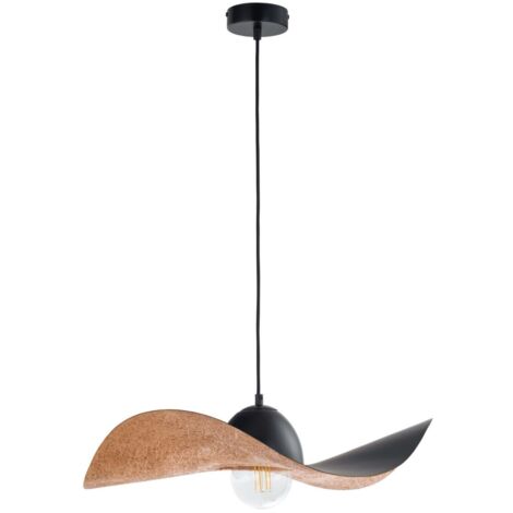 Sospensione decorativa Kapello nera/rame Ø55 E27 15W Sigma
