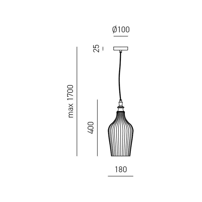 Image of Sospensione Contemporanea Cleofe Metallo Bianco Vetro Bianco 1 Luce E27 D.18Cm - Bianco