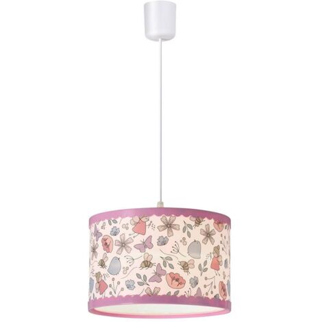 Sospensione dkl italia hanka e27 rosa - drx3079