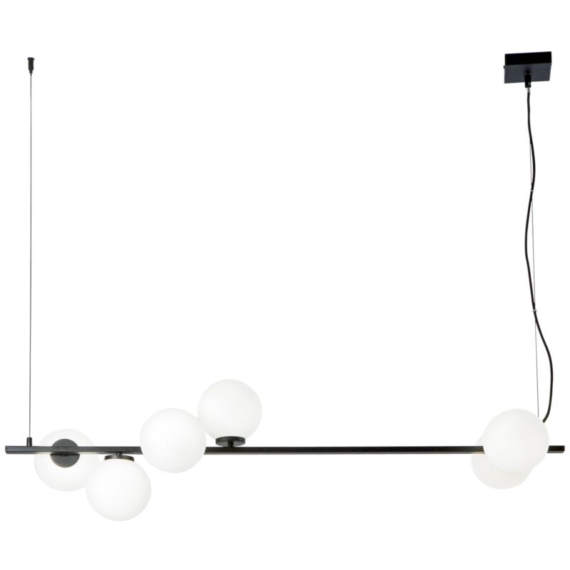 Luce Ambiente E Design Sospensione Enoire In Metallo Nero Con Diffu...