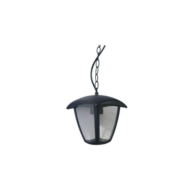 Lampadario in Sopesione Ben Elegante in Alluminio Nero da Esterno