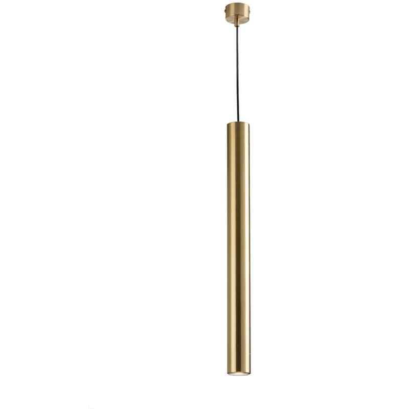 Sospensione FLUKE cilindrica in metallo oro 60 cm