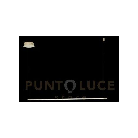 SOSPENSIONE GENIUS ORIZZONTALE  ORO LED 3000K 1030LM 20W DIMMERABILE L.120CM