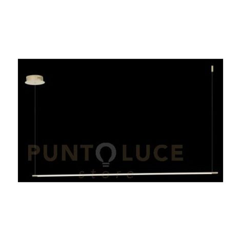 SOSPENSIONE GENIUS ORIZZONTALE  ORO LED 3000K 1380LM 28W DIMMERABILE L.160CM