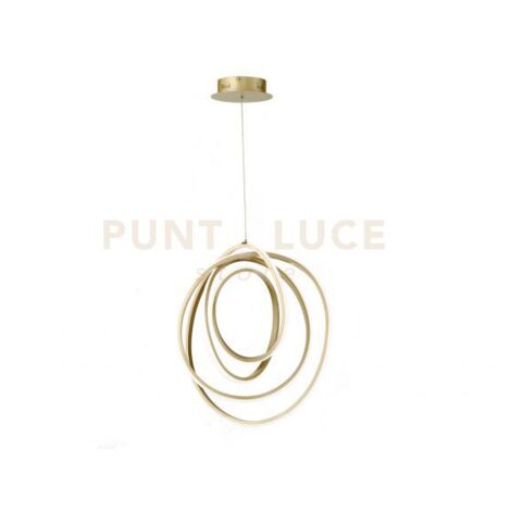 SOSPENSIONE GOLDEN LED 3000K 2190LM 50W D.50CM COLORE ORO DIMMERABILE