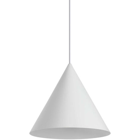 Sospensione Industrial-Minimal A-Line Metallo Bianco 1 Luce E27