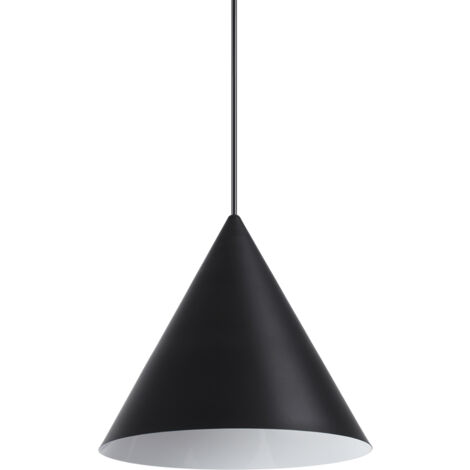 Sospensione Industrial-Minimal A-Line Metallo Nero 1 Luce E27