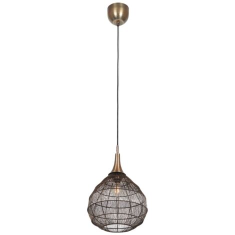 Sospensione industriale SORAYA Ø42 patina E27 Trio