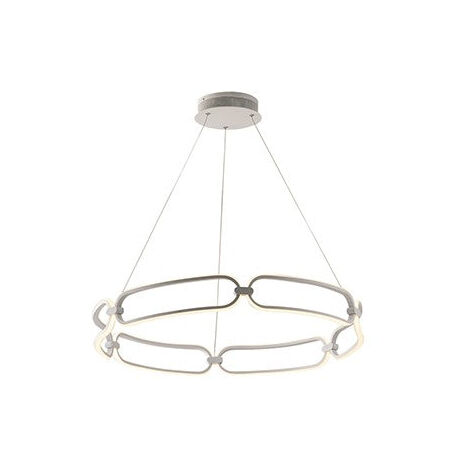 "Sospensione INFINITY bianca 61.6W 4000K (luce naturale) 78cm."