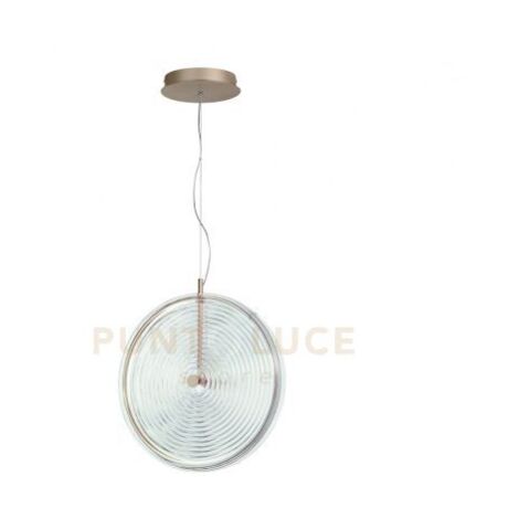 SOSPENSIONE JOKEY GRANDE TRASPARENTE 1 LUCE LED 3000K 1087LM 17W D.45CM