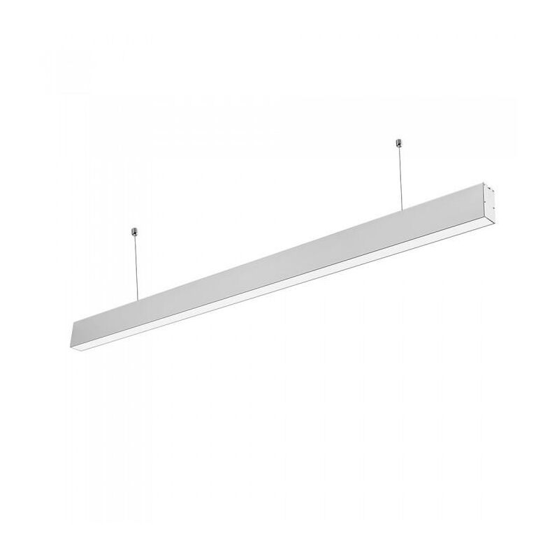 Image of Luce lineare led Samsung chip - 40W sospensione corpo d argento 4000K - Luce naturale