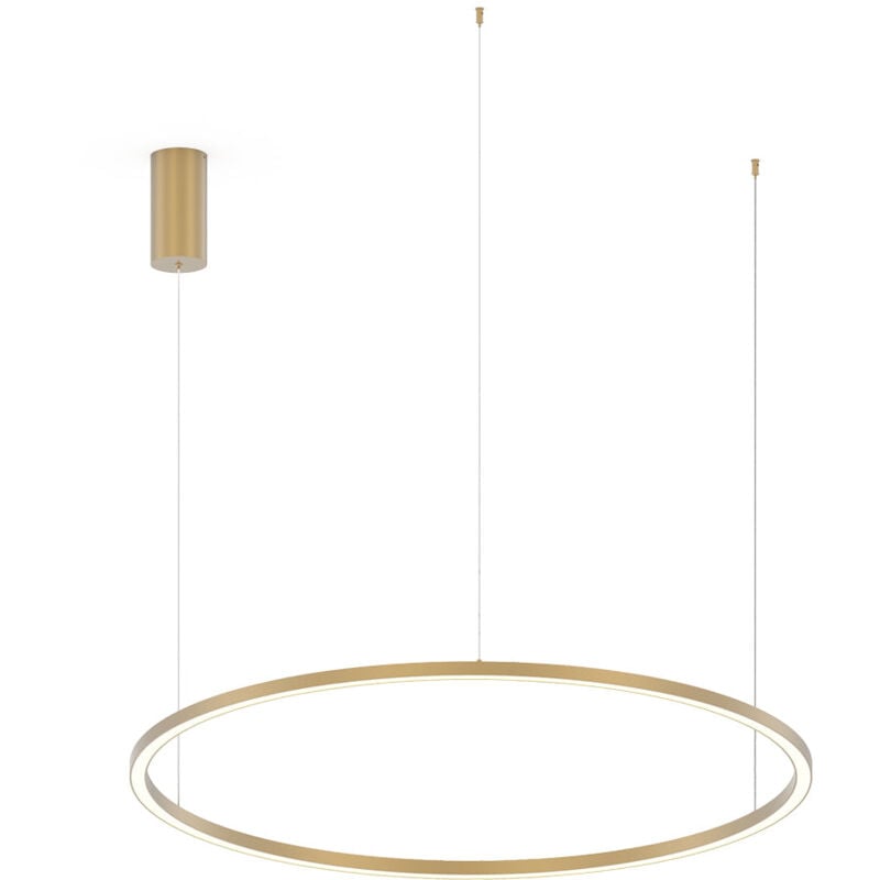Sospensione led hoop in alluminio oro con funzione...