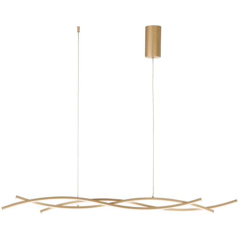 Sospensione led kinetic in alluminio oro 40W con