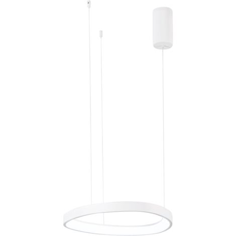 "Sospensione LED KLAPTON in alluminio bianco con funzione CCT 45 cm."