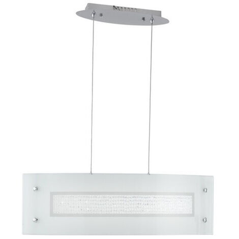 SOSPENSIONE LED TRILOGY BIANCA 40W 3200LM 4000K 65X25X20CM