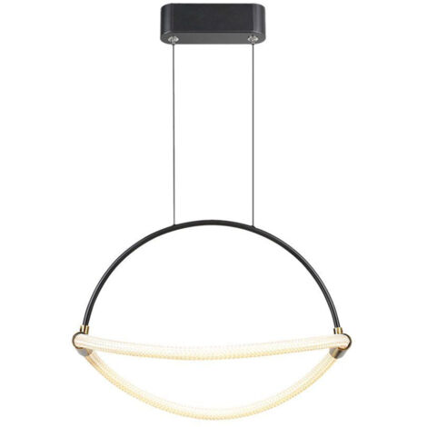 Sospensione led v-tac 12w 3000k nero vt-10124 -  23434