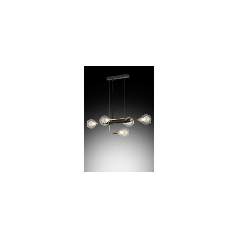 Sospensione leonor 5 luci G9 70X27XH144CM nera / o...