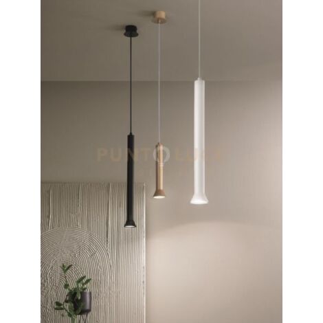 SOSPENSIONE LILA PICCOLA ORO H.26CM D.6,6CM 1 LUCE ATTACCO GU10