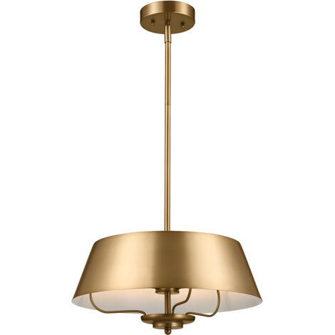 Sospensione Luella Kichler ottone Ø41cm 3xE14 regolabile