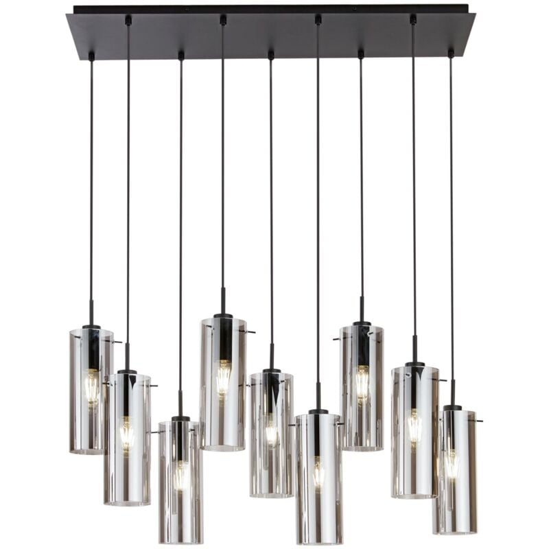 Sospensione magic in metallo nero con nove
