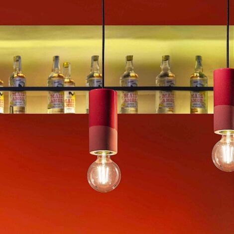 Sospensione Media Vintage Decò Pi Ceramica Verde Bottiglia 1 Luce E27