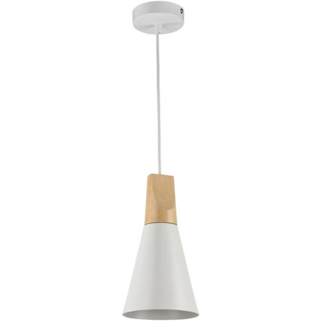 Sospensione Minimal Bicones In Metallo Bianco E Oro 1 Luce