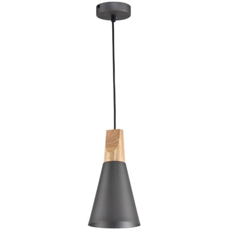 Sospensione Minimal Bicones In Metallo Nero E Oro 1 Luce