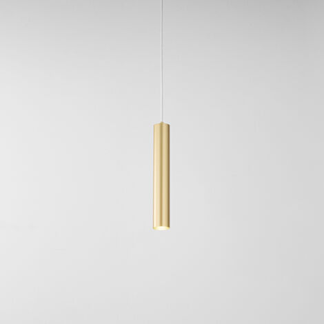 Sospensione Minimal Shot Metallo Oro 1 Luce Gu10 Ip20