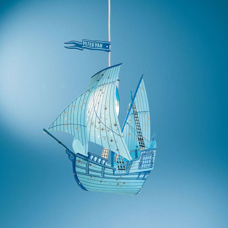 Image of Sospensione Moderna 1 Luce Peter Pan In Polilux Made In Italy - Azzurro