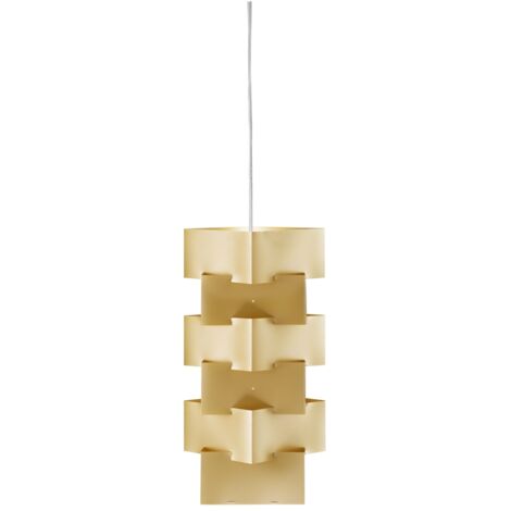 Sospensione Moderna Building Polilux ® New Gold E Metallo Cromo 1 Luce E27