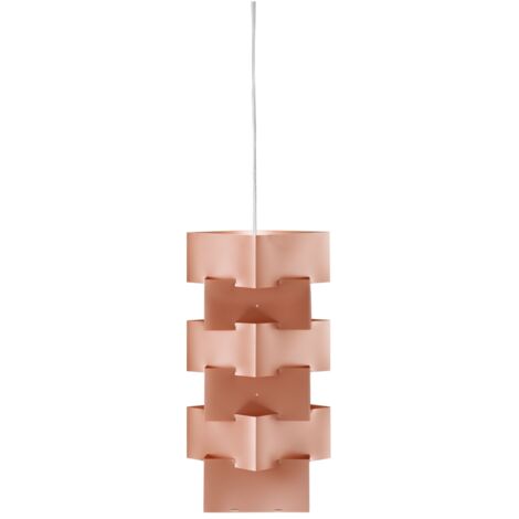 Sospensione Moderna Building Polilux ® Rame E Metallo Cromo 1 Luce E27