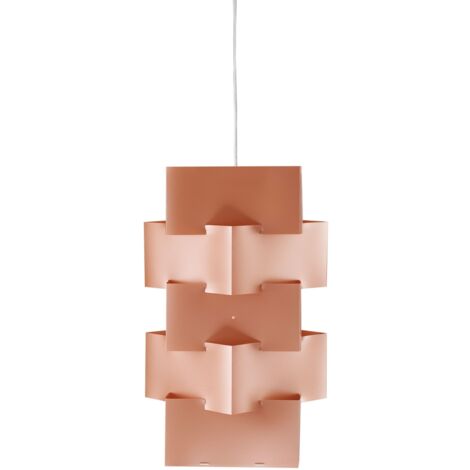 Sospensione Moderna Building Polilux ® Rame E Metallo Cromo 1 Luce E27 H60Cm