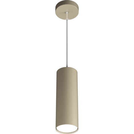 Sospensione Moderna Cilindrica Shape Metallo Sabbia 1 Luce Gx53 25Cm