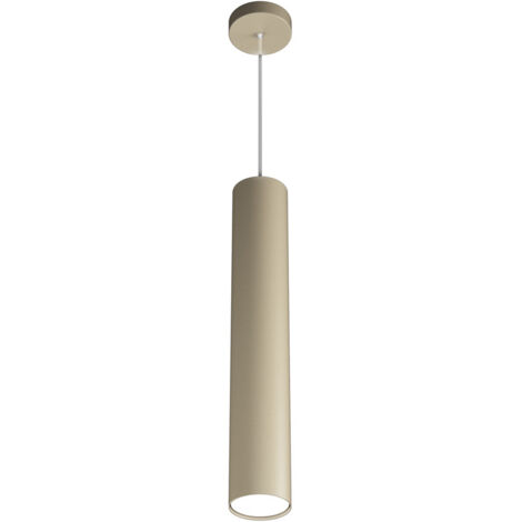 Sospensione Moderna Cilindrica Shape Metallo Sabbia 1 Luce Gx53 50Cm